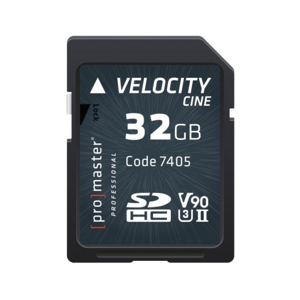Promaster SDHC 32GB Velocity CINE Memory Card