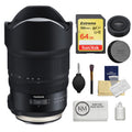 Tamron SP 15-30mm f/2.8 Di VC USD G2 Lens | Canon EF + 64GB Memory Card + Microfiber Cleaning Cloth + 6-Piece Lens Cleaning Kit Bundle