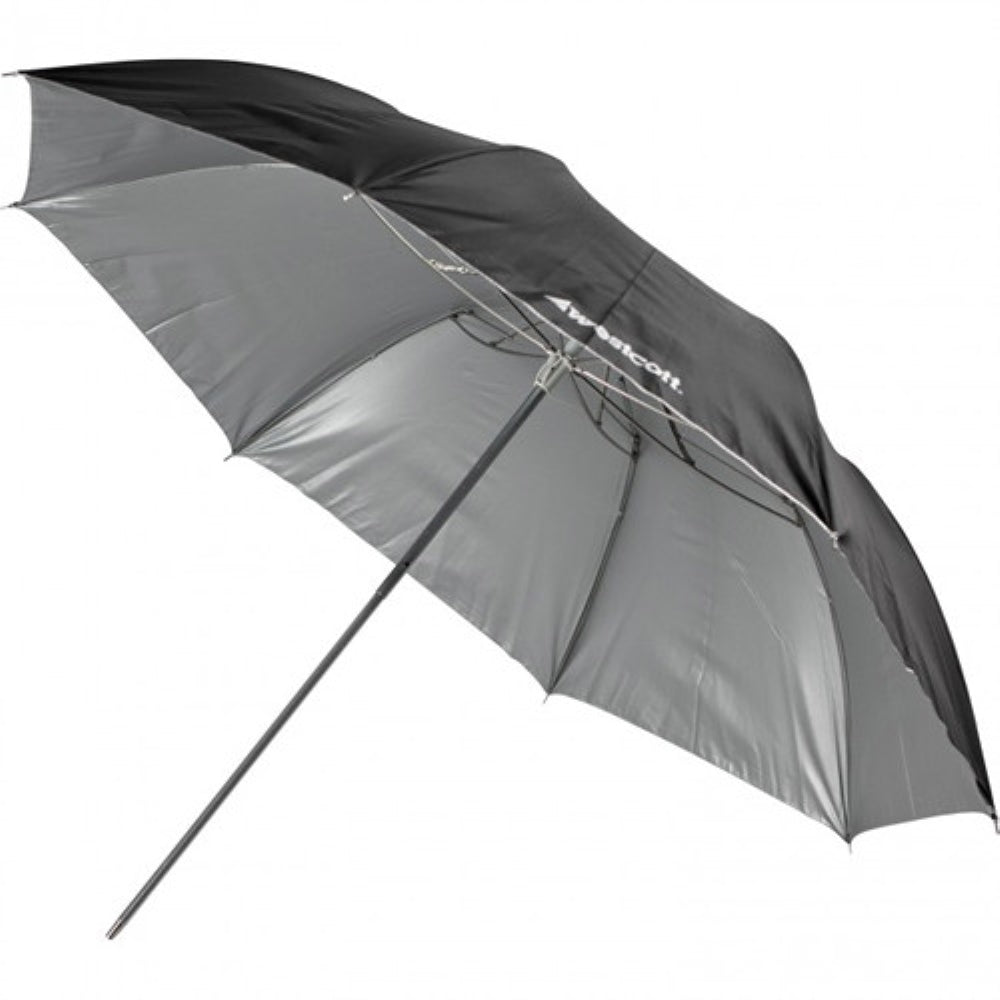 Westcott Umbrella | Soft Silver, Collapsible Compact, 43"