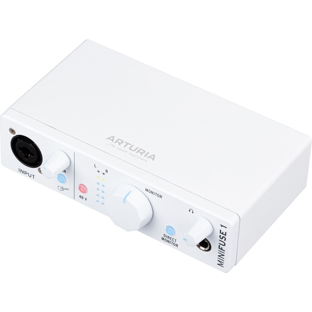 Arturia MiniFuse 1 Portable 1x2 USB Type-C Audio Interface | White