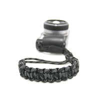 DSPTCH Camera Wrist Strap | Black Camo with Black Stainless Steel Clip