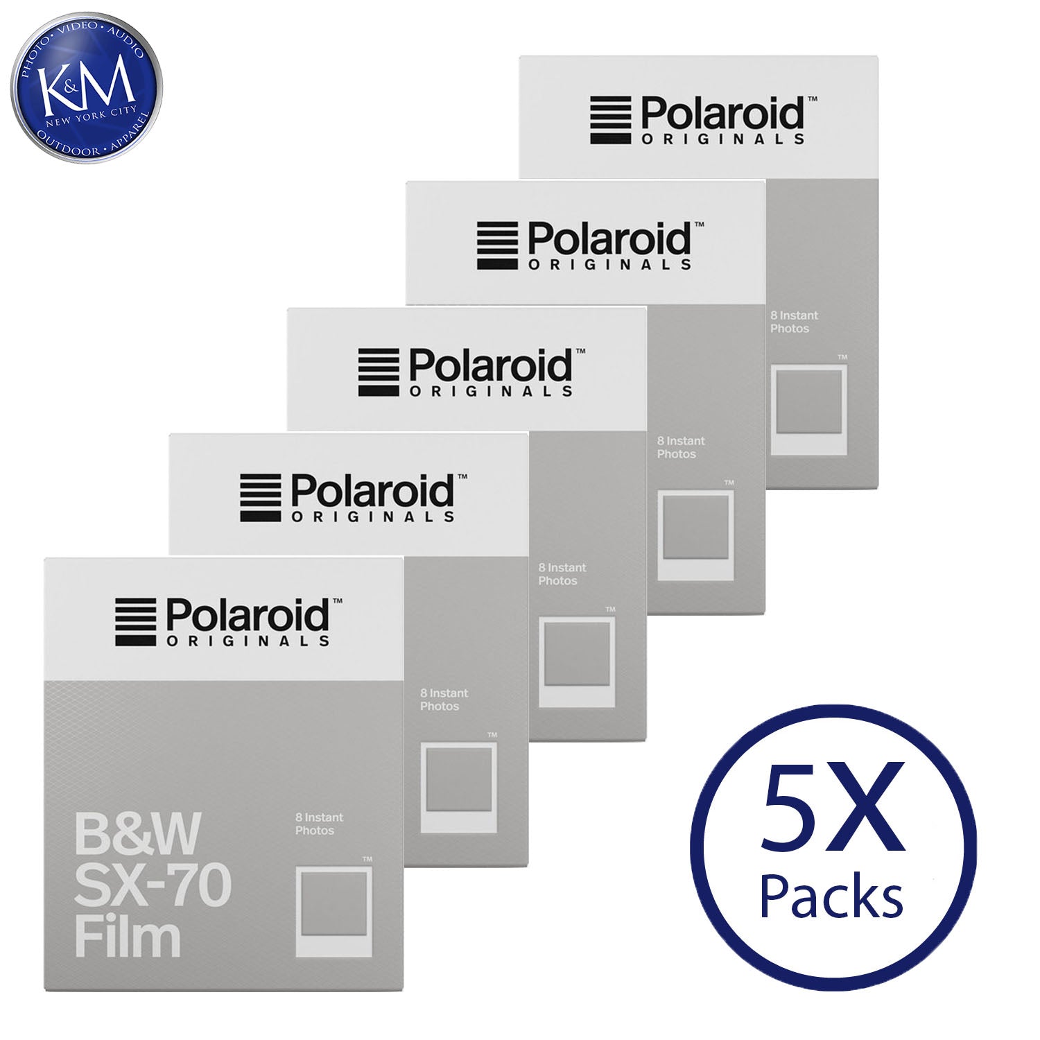 POLAROID POLAROID ORIGINALS B&W 600 Film with 8 exposures