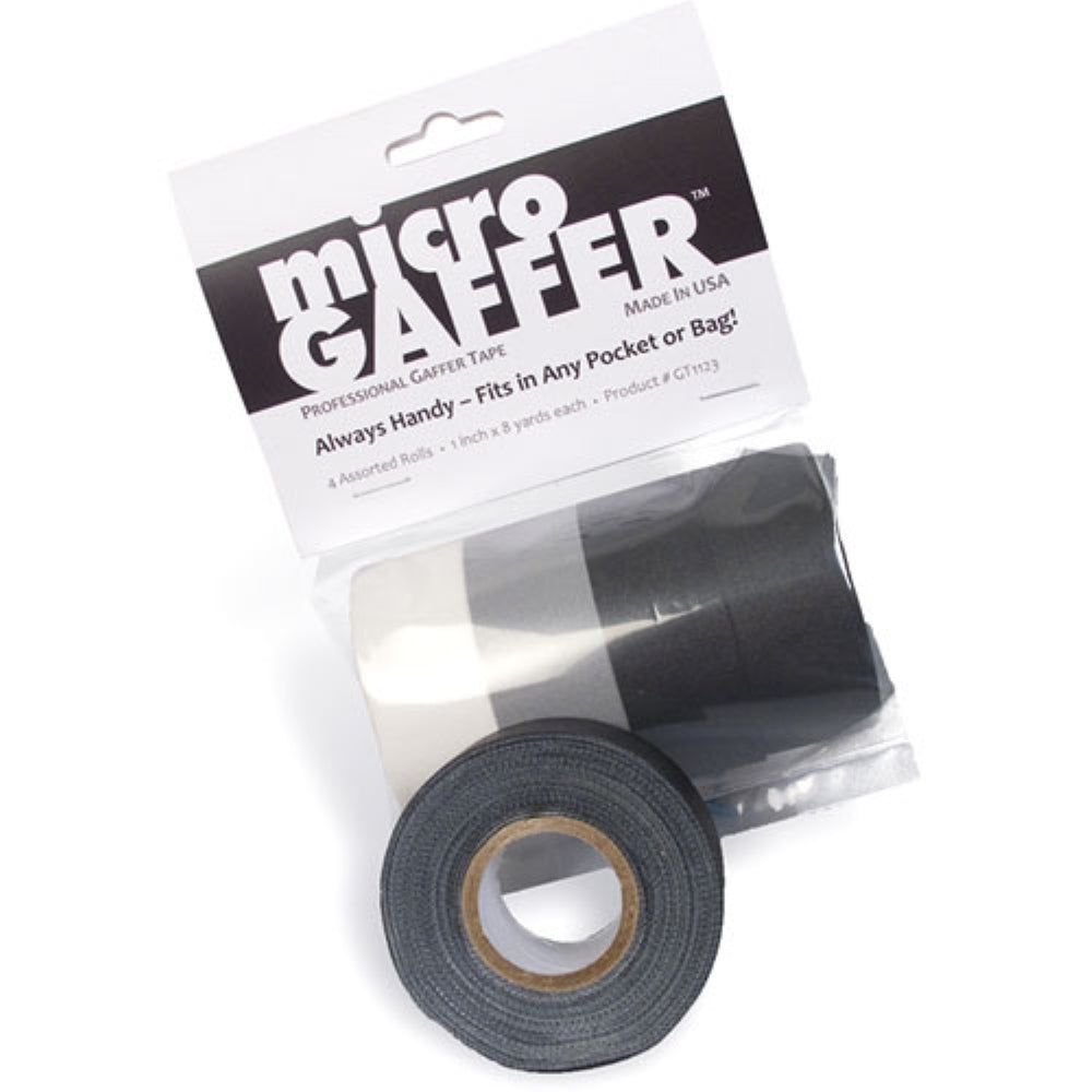 Visual Departures microGAFFER Tape 1" x 8 Yd | 4-Pack