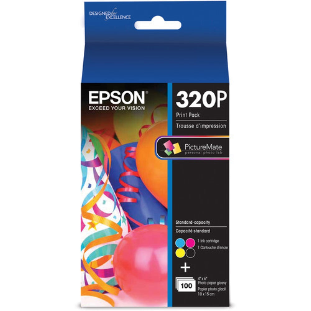 Epson 320 Standard-Capacity Color Ink Cartridge Print Pack