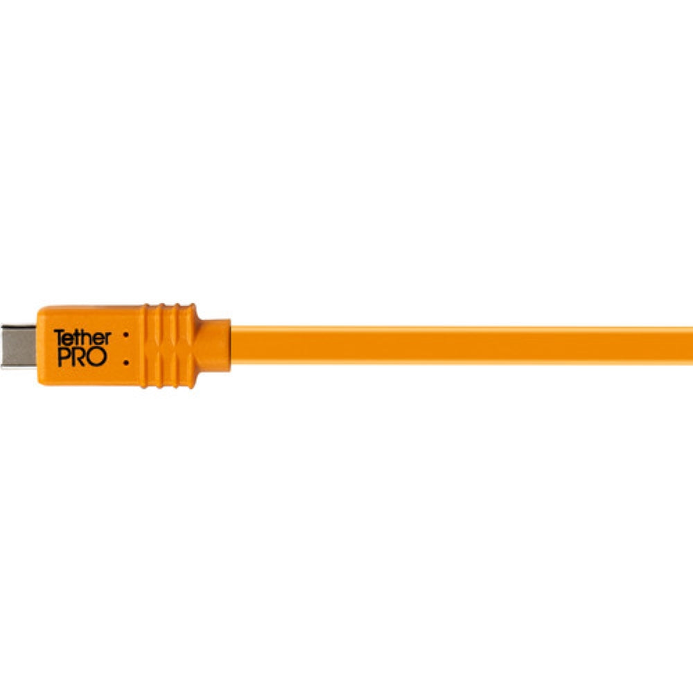 Tether Tools Tetherpro USB -C to USB -C for Phase One Cable | 15', High-Visibilty Orange