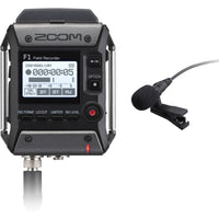 Zoom F1-LP Field Recorder with Lavalier Microphone Package