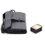 Cecilia Gallery SD Memory Card Wallet | Black Leather