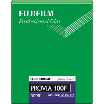 FUJIFILM Fujichrome Provia 100F Professional RDP-III Color Transparency Film | 4 x 5", 20 Sheets