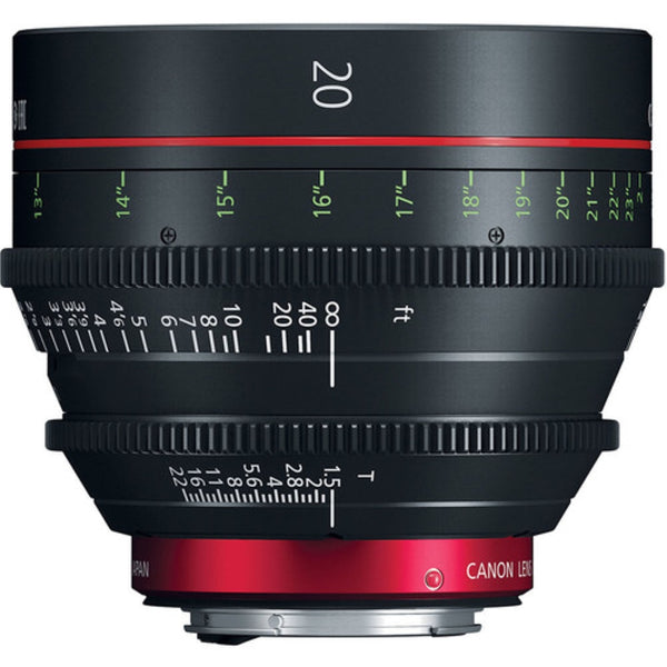 Canon CN-E 20mm T1.5 L F Cinema Prime Lens | EF Mount