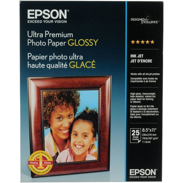 Epson Ultra Premium Photo Paper Glossy | 8.5 x 11", 25 Sheets