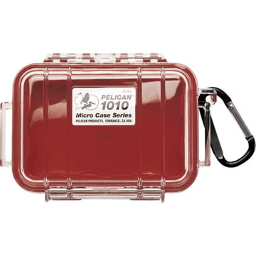 Pelican 1010 Micro Case | Clear Red with Colored Lining