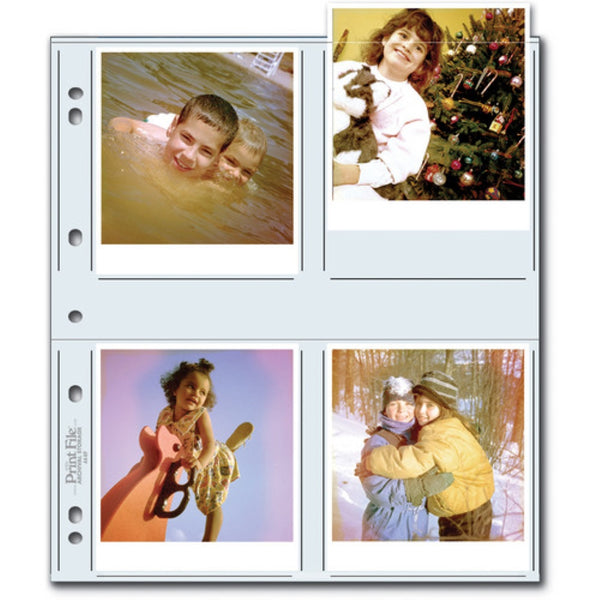 Print File 44-8P Archival Storage Page for 8 Prints | 4 x 4.5", 100-Pack
