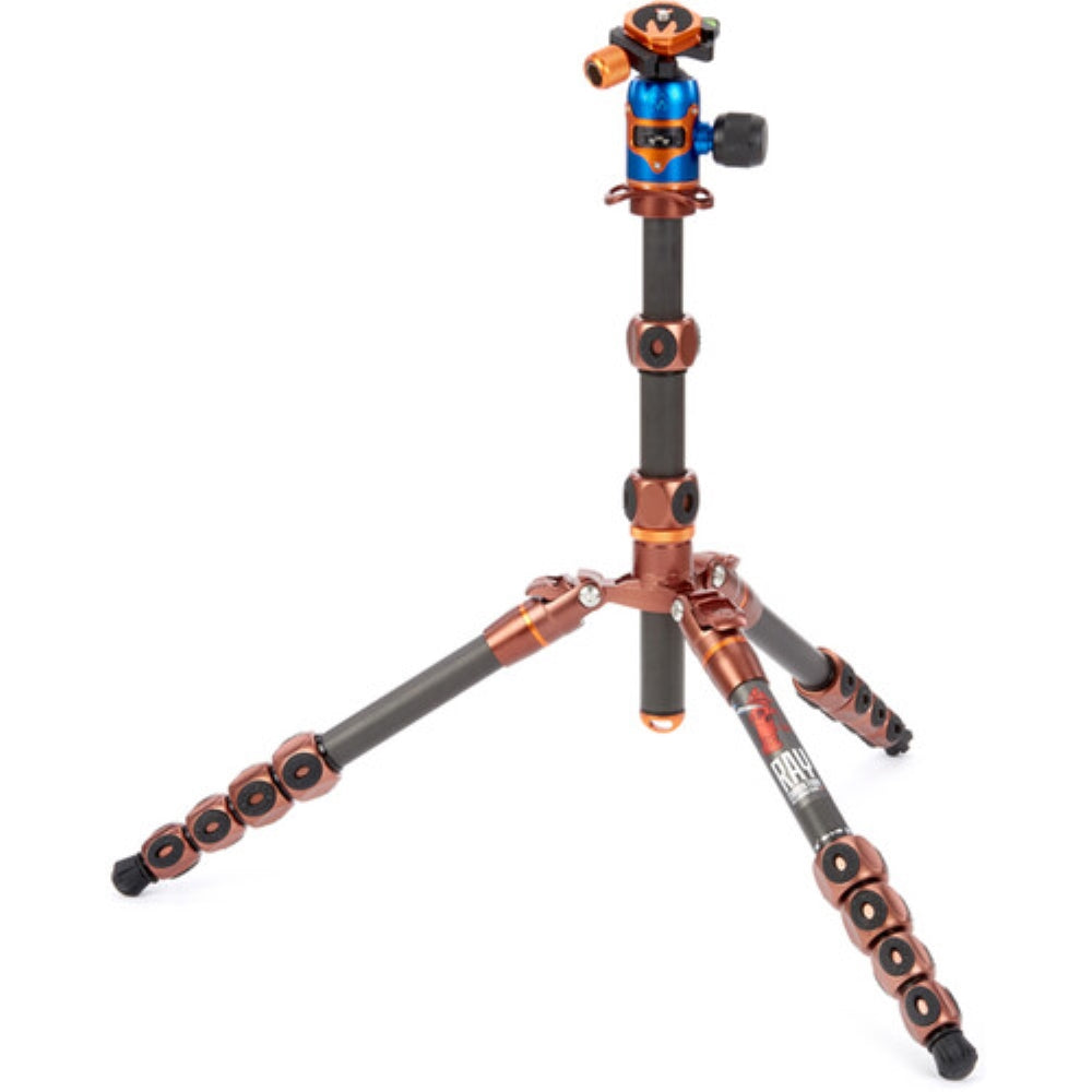 3 Legged Thing Legends Ray Carbon Fiber Tripod with AirHed Vu Ball Head Set | Bronze / Blue