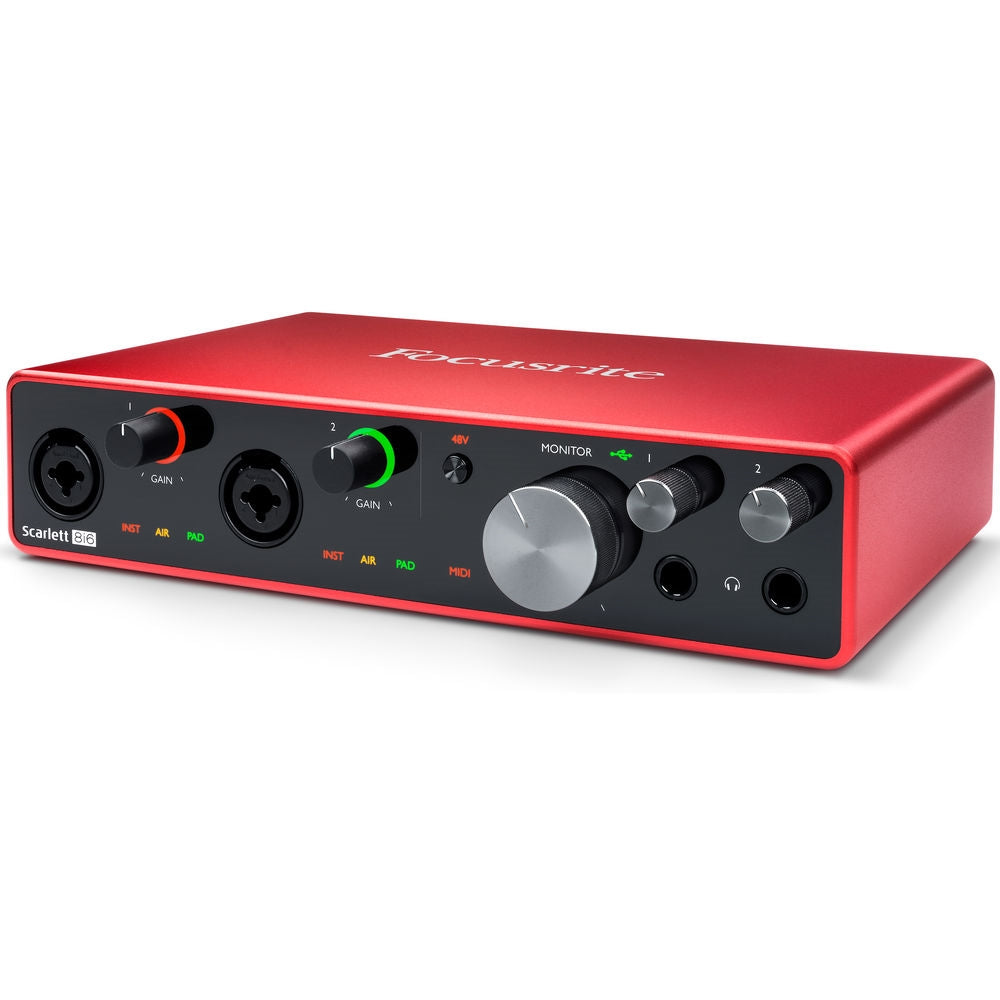 Focusrite Scarlett 8i6 8x6 USB Audio/MIDI Interface | 3rd Generation