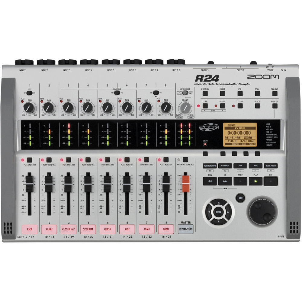 Zoom R24 Multi-Track Recorder, Interface, Controller, & Sampler