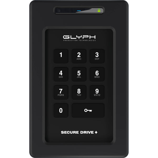 Glyph Technologies 8TB SecureDrive+ Professional External Solid-State Drive with Keypad