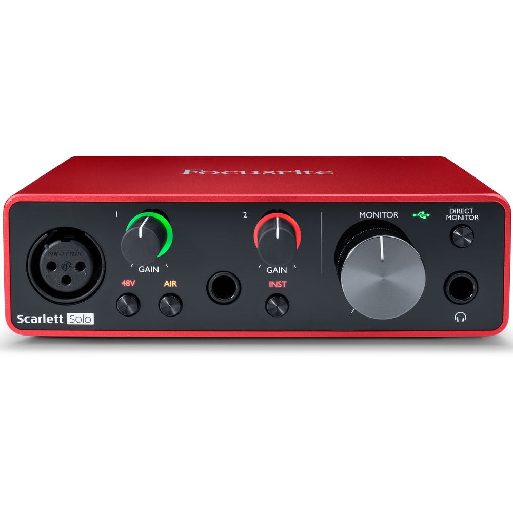 Focusrite Scarlett Solo 2x2 USB Audio Interface | 3rd Generation