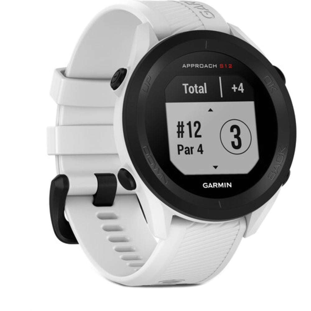 Garmin Approach S12 GPS Golf Watch | White | K&M Camera