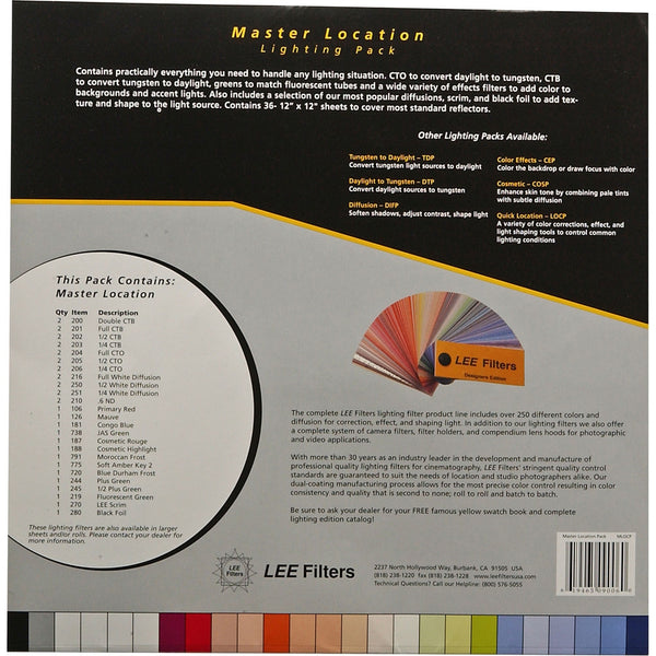 LEE Filters Master Location Filter Pack | 36 Sheets, 10 x 12"