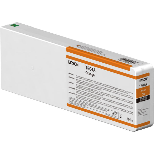 Epson T804A00 UltraChrome HDX Orange Ink Cartridge | 700ml