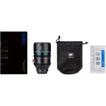 Sirui 50mm T2.9 Full Frame 1.6x Anamorphic Lens | Sony E + Starter Kit + 3-Piece Filter Set + Cleaning Cloth + Camera Bag Bundle