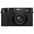 FUJIFILM X100V Digital Camera | Black with 64GB Memory Card, Filter Set, Tripod & Deluxe Camera Bundle