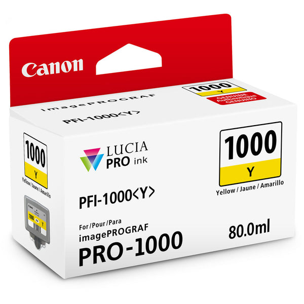Canon PFI-1000 Y LUCIA PRO Yellow Ink Tank | 80ml