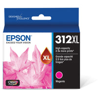 Epson T312XL Magenta Claria Photo HD Ink Cartridge with Sensormatic