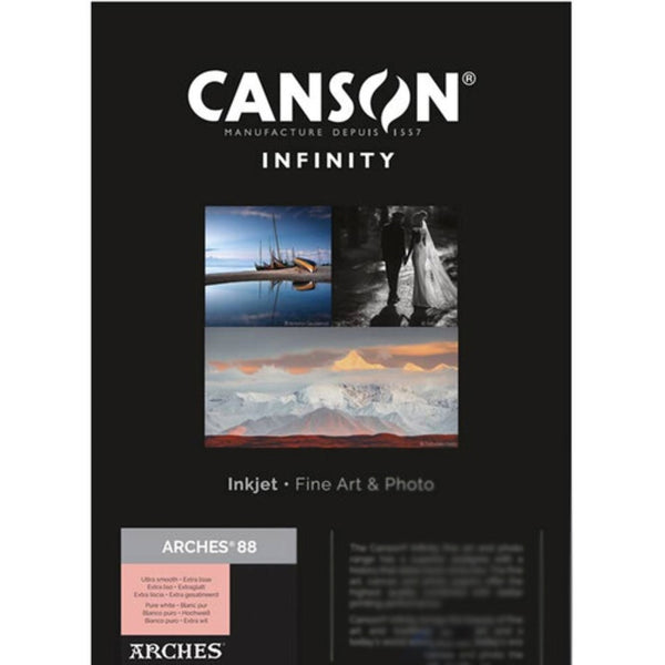 Canson Infinity Arches 88 Matte Paper | 17 x 22", 25 Sheets