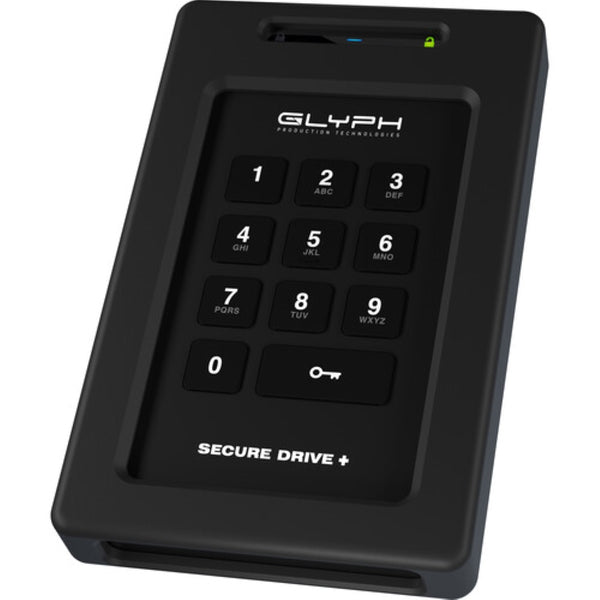 Glyph Technologies 4TB SecureDrive+ Professional External Hard Disk Drive with Keypad