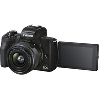 Canon EOS M50 Mark II Mirrorless Digital Camera with 15-45mm Lens | Black