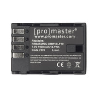 Promaster Li-ion Battery for Panasonic DMW-BLF19