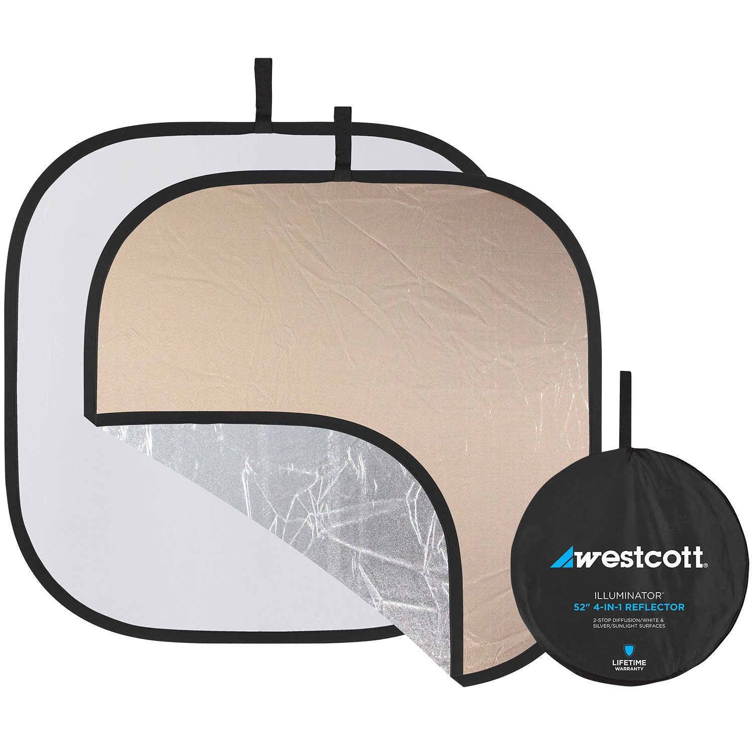 Westcott Illuminator 4-in-1 52" Reflector Kit | Sunlight/Silver