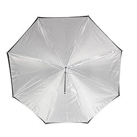 Westcott 32-Inch Optical White Satin with Removable Black Cover Umbrella