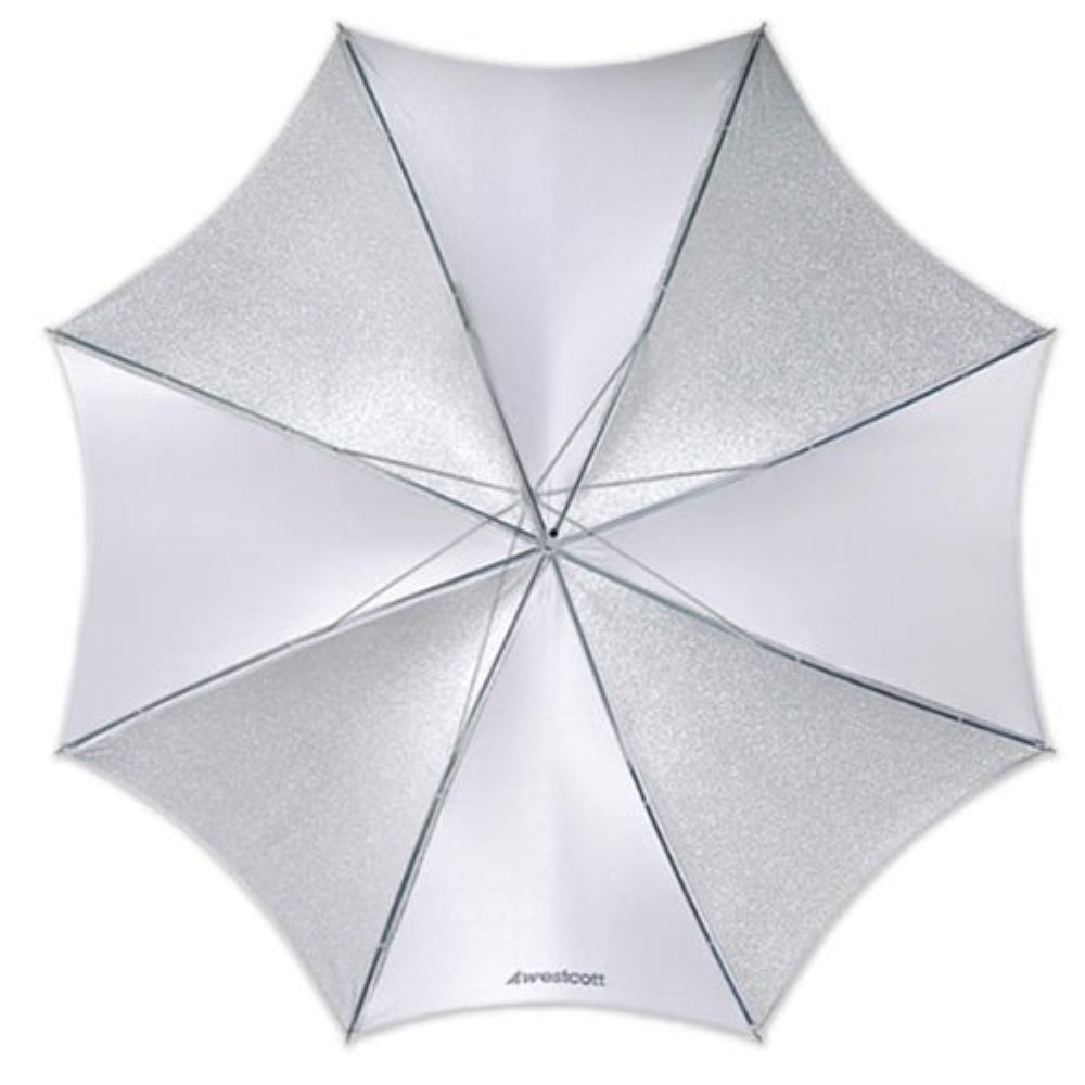 Westcott Umbrella | Soft Silver, Collapsible Compact, 43"