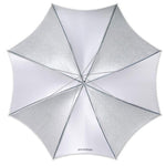 Westcott Umbrella | Soft Silver, Collapsible Compact, 43"