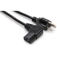 Hosa Technology PWC-143R 3' 3 Prong Male to Right Angle IEC Female Replacement Power Cord