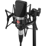 Neumann TLM 102 BK Studio Set Large-Diaphragm Cardioid Condenser Microphone with Shockmount | Black
