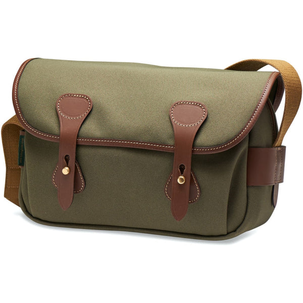 Billingham S3 Shoulder Bag | Sage with Chocolate Leather Trim