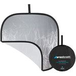 Westcott Illuminator Collapsible Reflector | 42" Square, Silver/White
