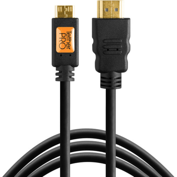 Tether Tools TetherPro High-Speed Mini-HDMI to HDMI Cable with Ethernet | 3'