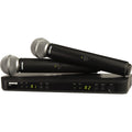 Shure BLX288/SM58 Dual-Channel Wireless Handheld Microphone System with SM58 Capsules | H10: 542 to 572 MHz