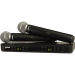 Shure BLX288/SM58 Dual-Channel Wireless Handheld Microphone System with SM58 Capsules | H10: 542 to 572 MHz