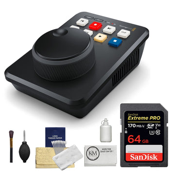 Blackmagic Design HyperDeck Shuttle HD + 64GB Memory Card + Camera & Lens Cleaning Kit + Cleaning Cloth Bundle