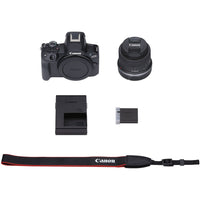 Canon EOS R50 Mirrorless Camera with 18-45mm Lens | Black