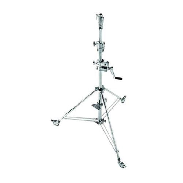Avenger Wind Up Stand 30 with Low Base and Braked Wheels | Chrome-plated, 9.7'