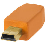 Tether Tools TetherPro USB 2.0 Type-A to 5-Pin Mini-USB Cable | Orange, 15'
