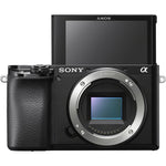 Sony Alpha a6100 Mirrorless Digital Camera |Body Only with Video Bundle: Includes – Tripod, Flash, and Microphone