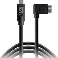 Tether Tools TetherPro USB Type-C Male to Micro-USB 3.0 Type B Male Cable | 15', Black, Right-Angle