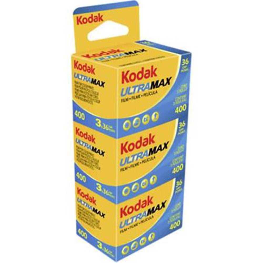 Kodak UltraMax 400 Color Negative Film, 35mm, 3-Pack